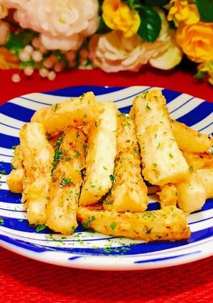 ホクッと美味しい青海苔塩長芋フライ-レシピのメイン写真