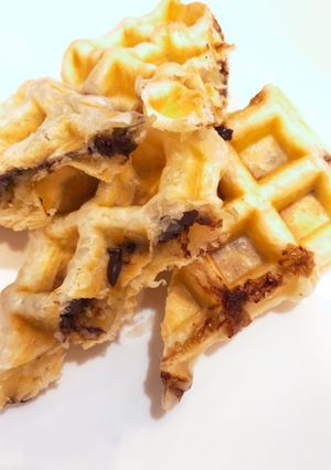 パイシートでチョコバナナワッフル-レシピのメイン写真