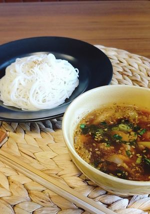 ボーンブロスの簡単つけめんスープ-レシピのメイン写真