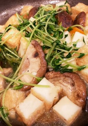 豆苗と厚揚げの中華あん-レシピのメイン写真
