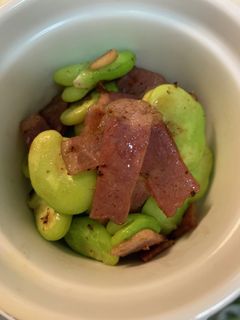 簡単♪そら豆とベーコンのニンニク炒め-レシピのメイン写真