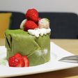 卵焼き器で!苺の抹茶クレープロール
