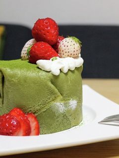 卵焼き器で!苺の抹茶クレープロール-レシピのメイン写真