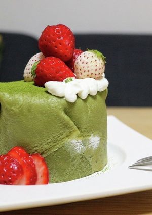 卵焼き器で！苺の抹茶クレープロール-レシピのメイン写真