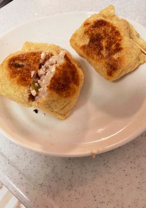 余ったしゅうまいのタネでハサミ焼き-レシピのメイン写真