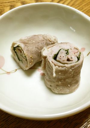 レンジで！チーズと大葉の豚ロール【簡単】-レシピのメイン写真