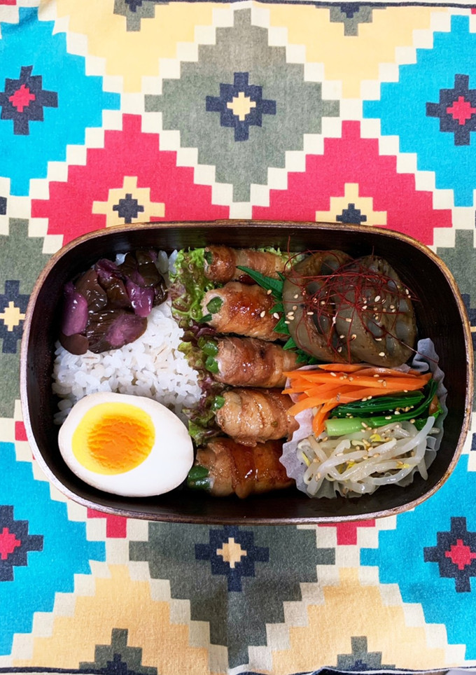 いんげんの肉巻き弁当　〜高校生男子弁当〜-レシピのメイン写真