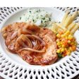 豚ロース肉で贅沢ポークチャップ