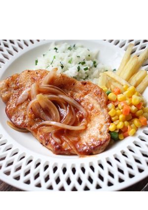 豚ロース肉で贅沢ポークチャップ-レシピのメイン写真