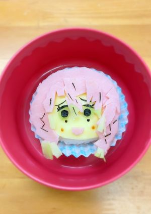 甘露寺蜜璃、風…キャラ弁-レシピのメイン写真