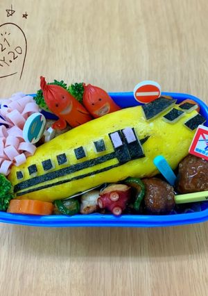 ドクターイエロー 、キャラ弁-レシピのメイン写真