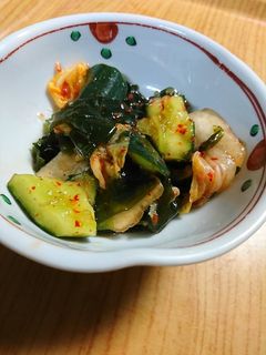 キムチの混ぜるだけおつまみ-レシピのメイン写真