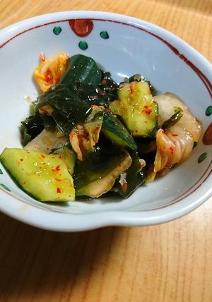 キムチの混ぜるだけおつまみ-レシピのメイン写真