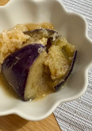 【簡単レンジ】揚げナスのみぞれ煮浸し-レシピのメイン写真