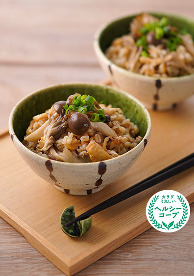 きのこともち麦の炊き込みご飯-レシピのメイン写真