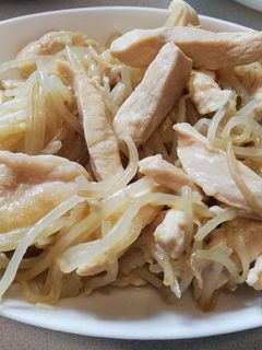 鶏むね肉ともやしの塩麹炒め-レシピのメイン写真