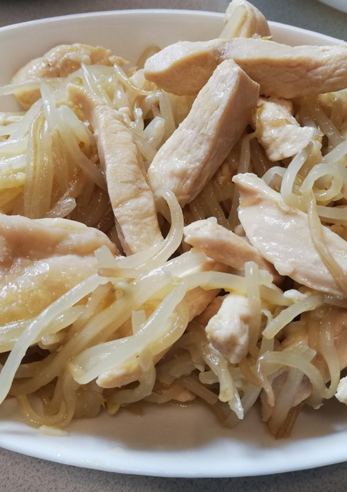 鶏むね肉ともやしの塩麹炒め-レシピのメイン写真