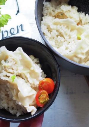 置くだけ簡単・低糖質餃子の炊き込みご飯-レシピのメイン写真