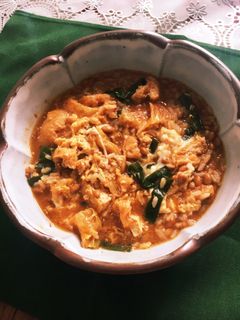 キムチと納豆の味噌クッパ♡-レシピのメイン写真