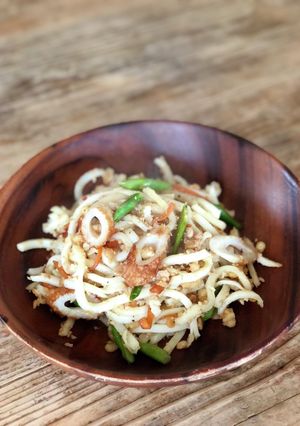 お弁当おかず余り物で焼きうどん-レシピのメイン写真