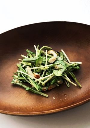 水菜とちくわの塩昆布マヨサラダ-レシピのメイン写真