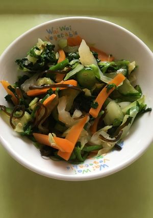 【保育園給食】クレソンの塩昆布和え-レシピのメイン写真