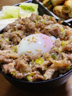 ネギ塩豚丼-レシピのメイン写真