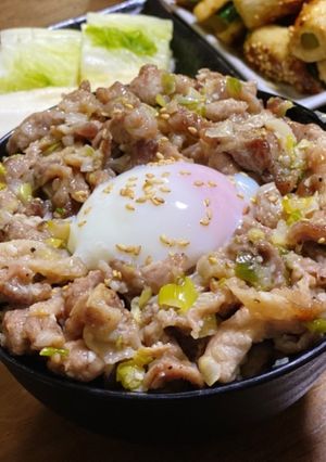 ネギ塩豚丼-レシピのメイン写真