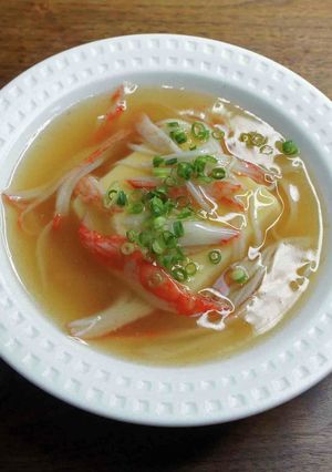 たまご豆腐のカニカマ餡-レシピのメイン写真
