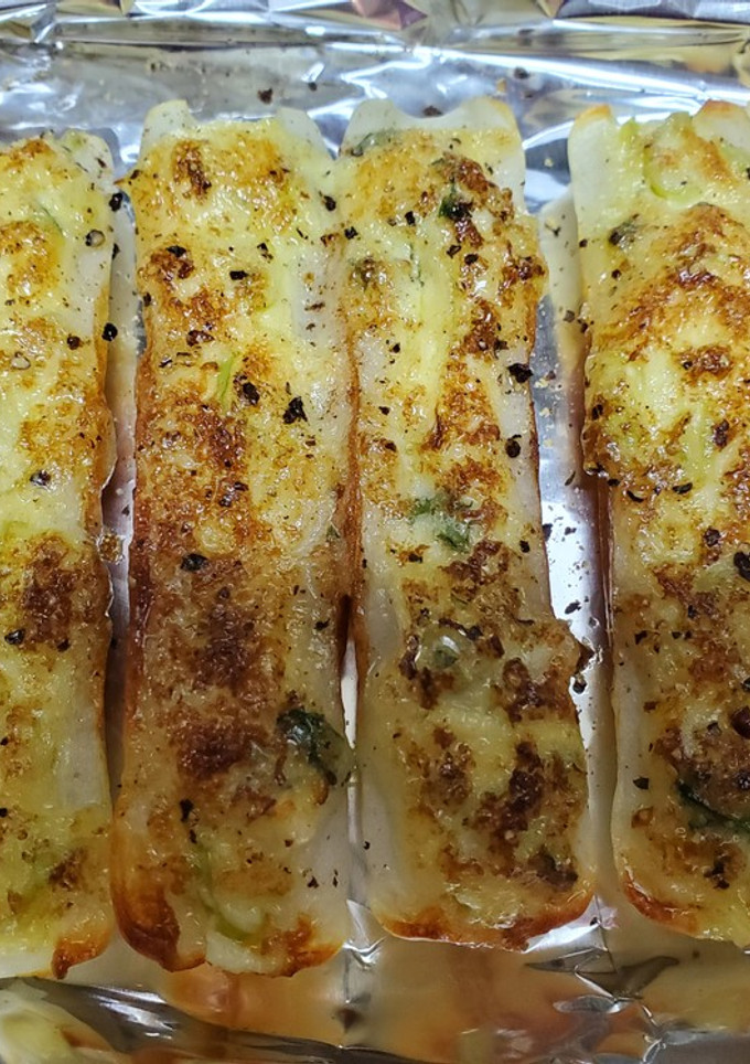 節約料理　竹輪のネギマヨチーズ焼き-レシピのメイン写真