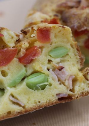 【子供のおやつにも】枝豆ケークサレ-レシピのメイン写真