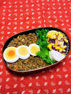 キーマカレー弁当〜娘弁当-レシピのメイン写真
