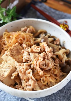 家庭料理の定番!豚バラ肉豆腐【作り置き】-レシピのメイン写真