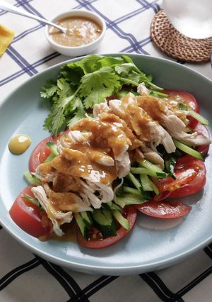 万能蒸し鶏でつくる棒棒鶏-レシピのメイン写真