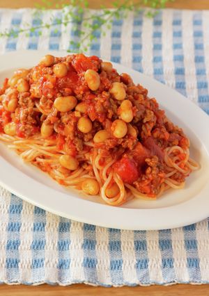 おうちで簡単☆チリコンカンのライスパスタ-レシピのメイン写真