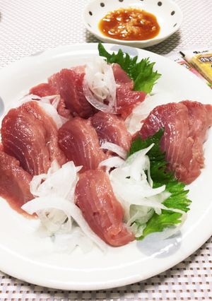 我が家流♡鰹のお刺身の食べ方-レシピのメイン写真