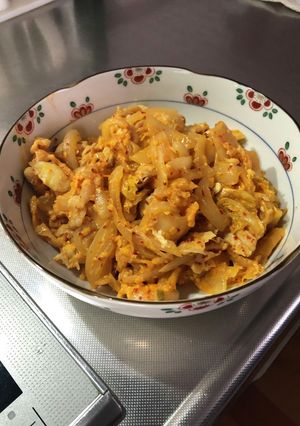 まろやか味のマヨ卵豚キムチ-レシピのメイン写真