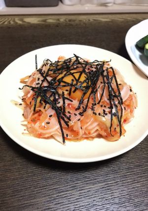 新玉ねぎと極旨キムチのユッケ風-レシピのメイン写真