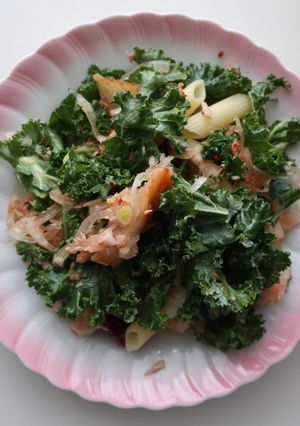 キムチを使ったサラダパスタ-レシピのメイン写真