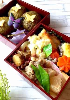 皐月20　めはりおにぎり弁当-レシピのメイン写真