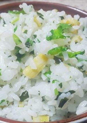 ネマガリタケと三つ葉の混ぜご飯-レシピのメイン写真