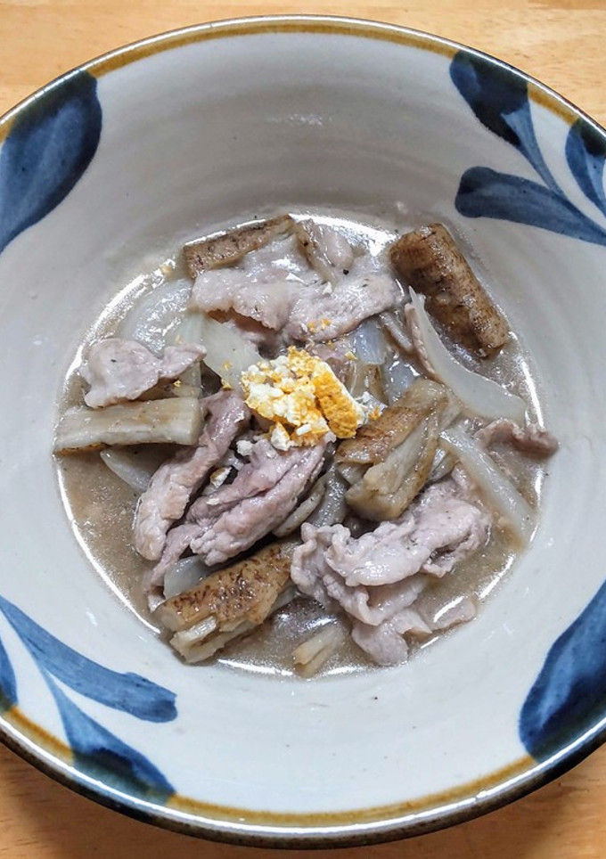新ごぼうに新玉ねぎと豚こま肉のあんかけ-レシピのメイン写真
