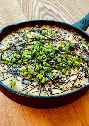 山の幸 海の幸が入った長芋焼き♡美味〜♡-レシピのメイン写真