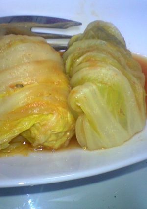 ピリ辛！ロール白菜 *韓流味噌煮*-レシピのメイン写真