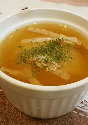 レンジde新玉ねぎの丸ごとコンソメスープ-レシピのメイン写真