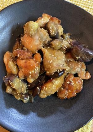 鶏もも肉と茄子の甘酢和え-レシピのメイン写真