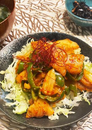 野菜たっぷり豚バラキムチ-レシピのメイン写真