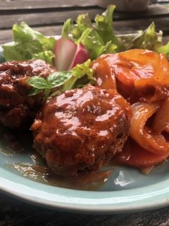 15分で!時短で簡単*煮込みハンバーグ-レシピのメイン写真
