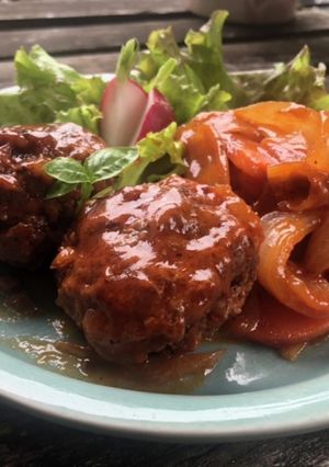 15分で！時短で簡単＊煮込みハンバーグ-レシピのメイン写真