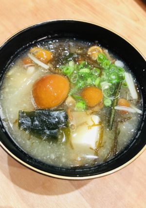 なめこともずくと豆腐の具沢山味噌汁-レシピのメイン写真